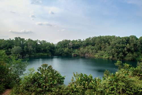 Pulau Ubin, an island northeast of mainland Singapore, is often referred to as Singapore's last 'kampung' (village).