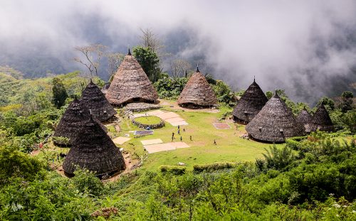Thatched wooden huts seen during one of the Adventure Academy trips.