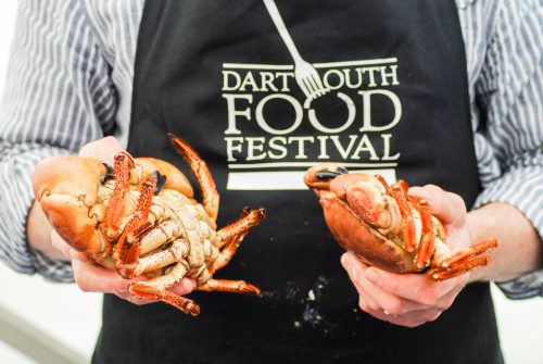 Dartmouth food festival crab demo