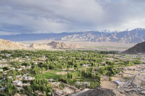 The Indus Valley, Laddakh as seen from a height