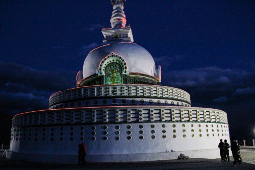 A Buddhist temple in the city of Leh