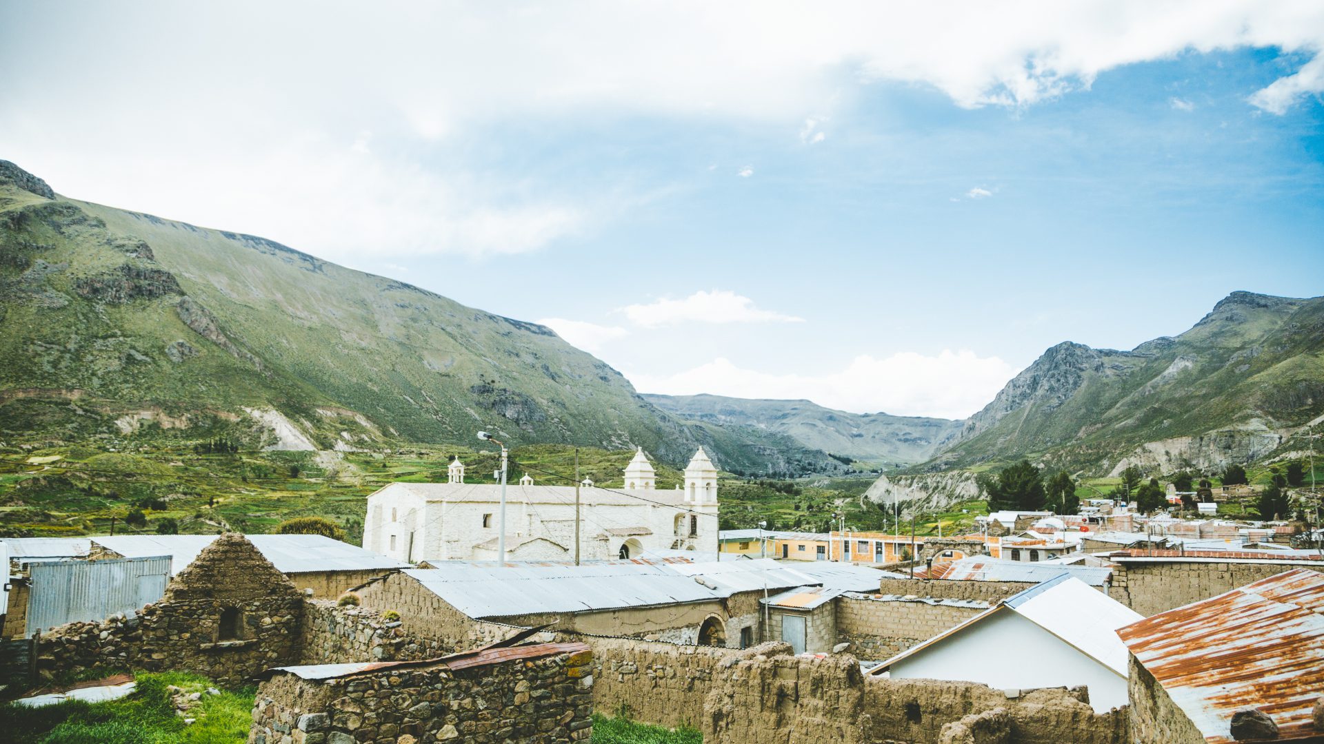 The view from our homestay showed off the beautiful town of Chivay, tucked in between the stunning Andean highlands.