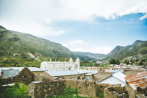 The view from our homestay showed off the beautiful town of Chivay, tucked in between the stunning Andean highlands.