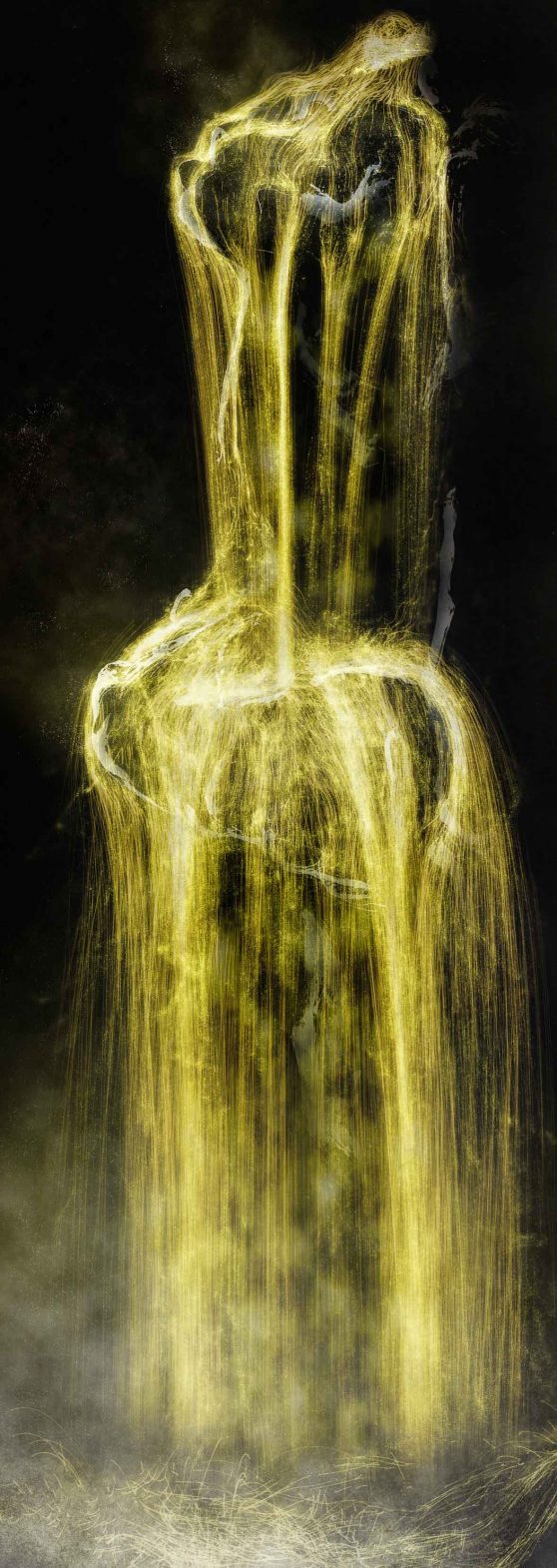 Universe of Water Particles – Gold teamLab, 2016, Digital Work, 5 channels, Continuous Loop.