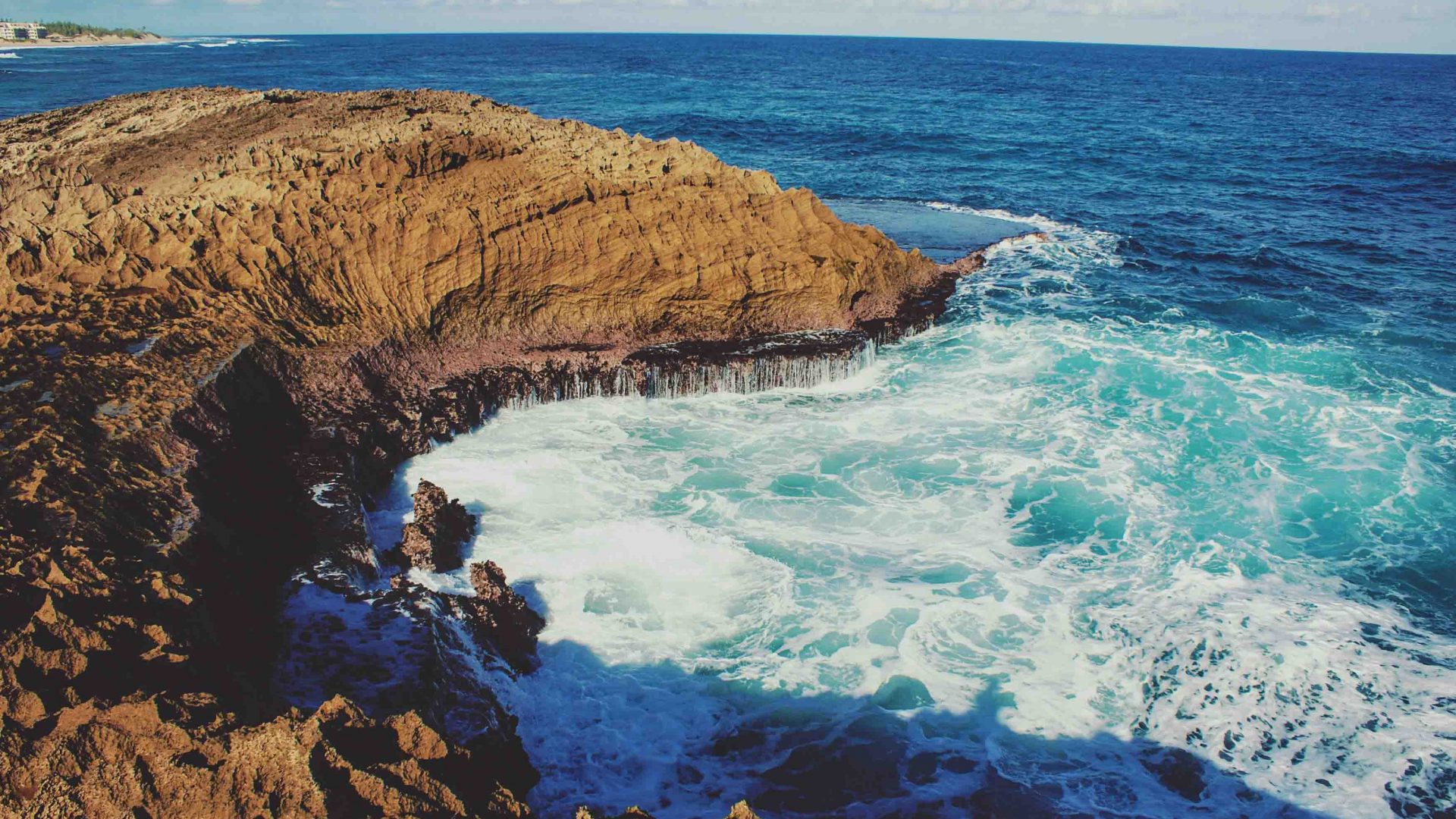 The coast line in Puerto Rico.