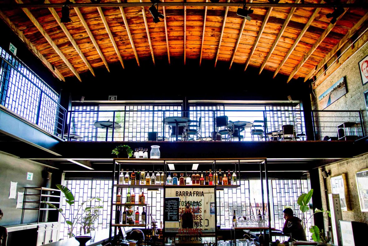 Cine Tonalá Tijuana, restaurant, cocktail bar, and art-house theater on Avenida Revolución.