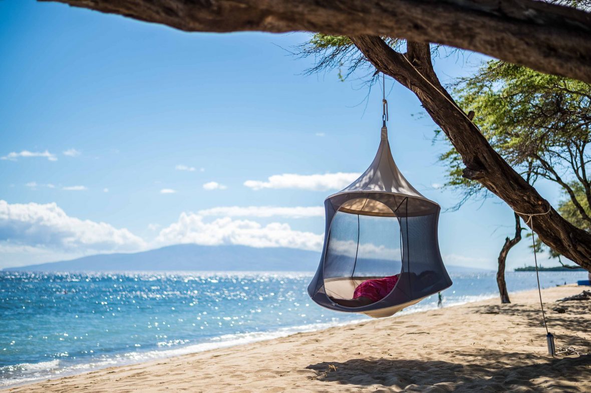 Recreate that holiday feeling with this cool TreePod Cabana.
