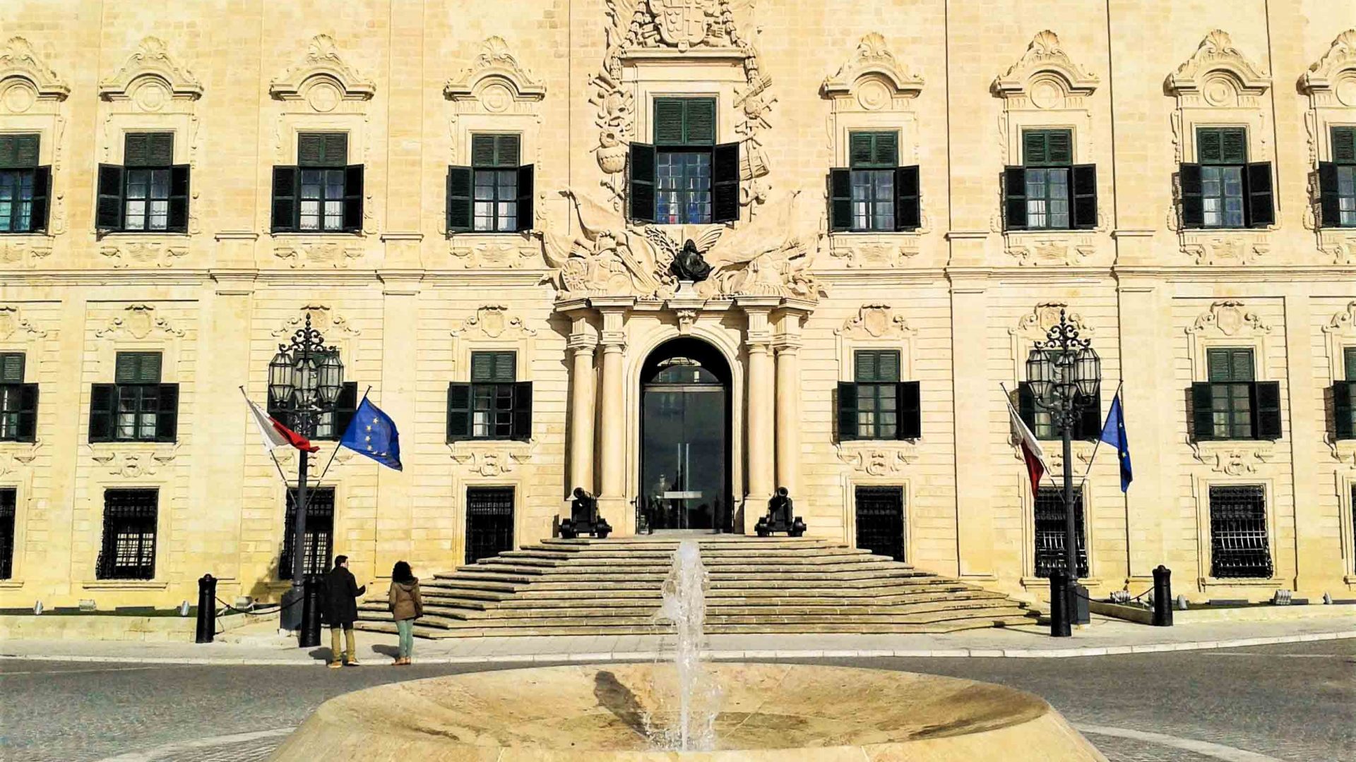 Auberge de Castille in Valletta, Malta.