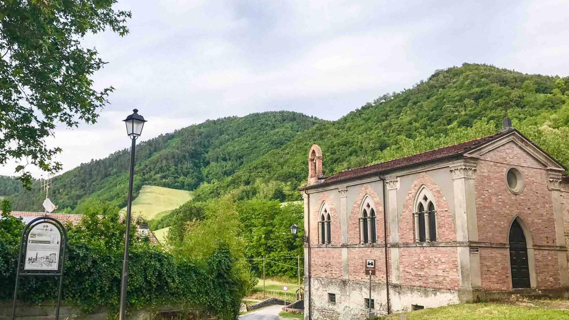 The church in Santa Sofia, Italy.