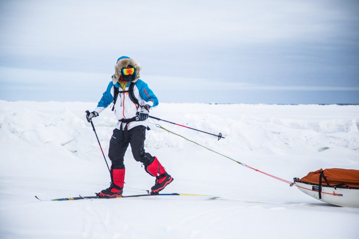 Eric Larsen in Winnipeg, Manitoba, Canada where he runs polar training camps.