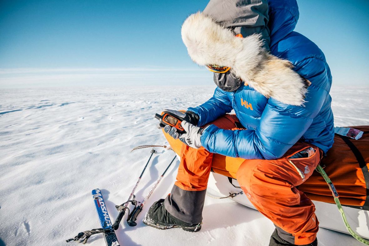 Eric Larsen during a polar training session.