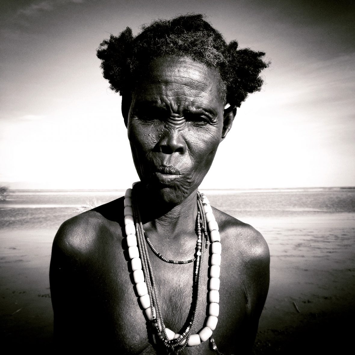 A Daasanach woman photographed by Neil Shea in Kenya, Africa.