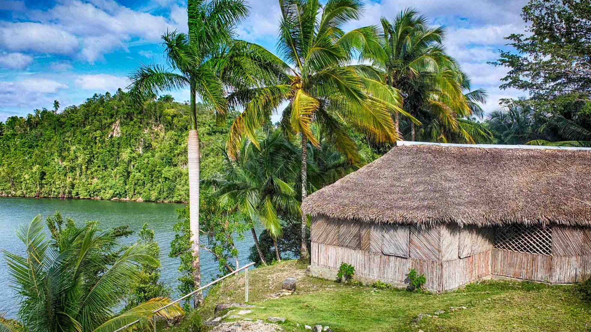 A small hut in Baracoa, Cuba .