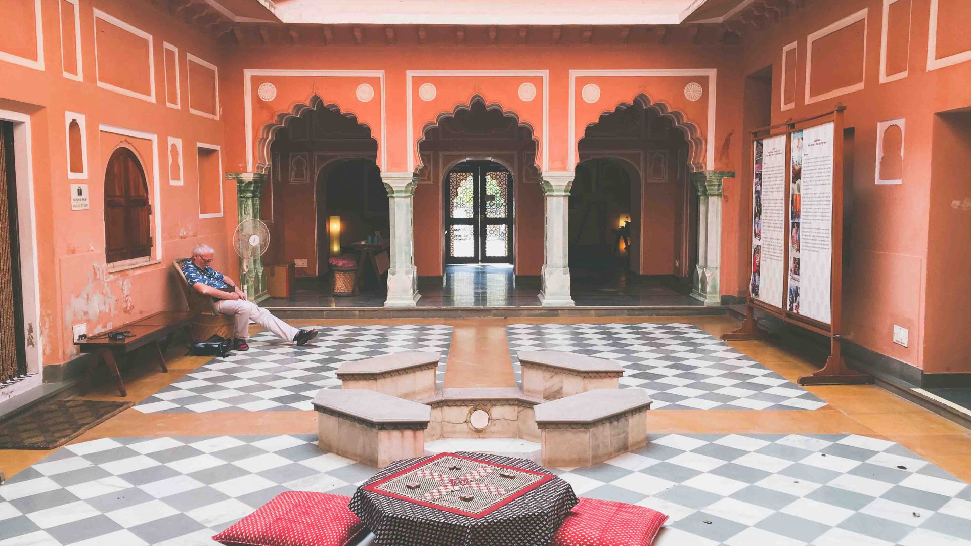The Anokhi Museum of Hand Printing is inside a restored haveli by Amber Fort in Rajasthan, India.