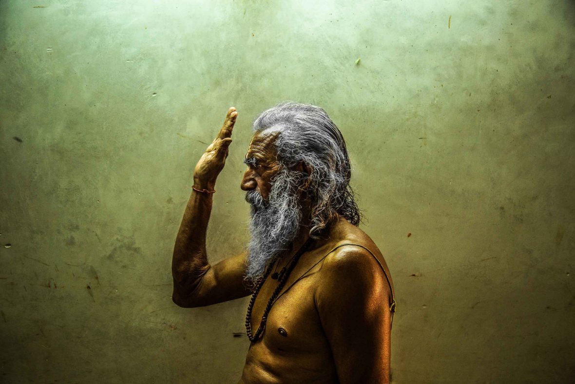 A portrait of a man in India.