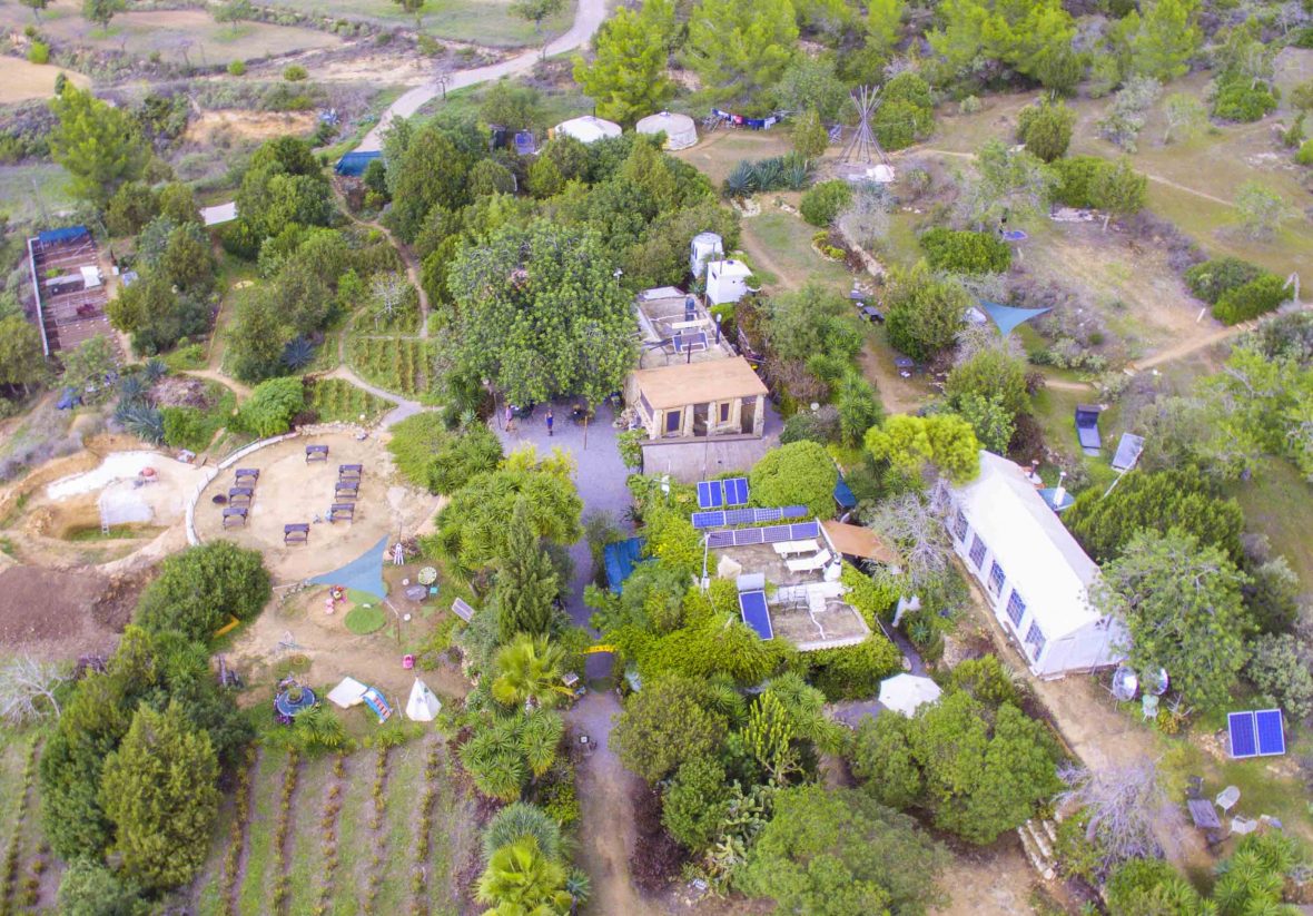 An aerial view over Casita Verde.