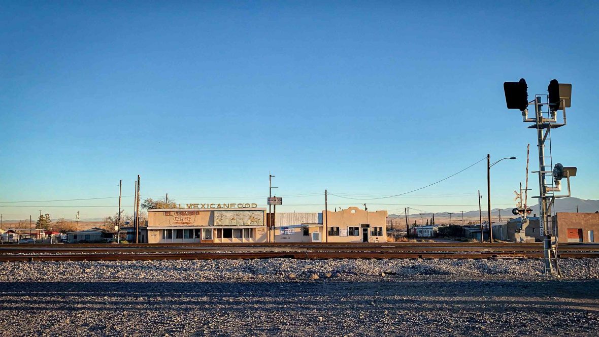 Built on the route of the Grand Pacific railroad, there were 16 bars in Lordsburg, New Mexico in its heyday, servicing the workers and travelers that passed through. Today, its population of 3,000 continues to shrink.