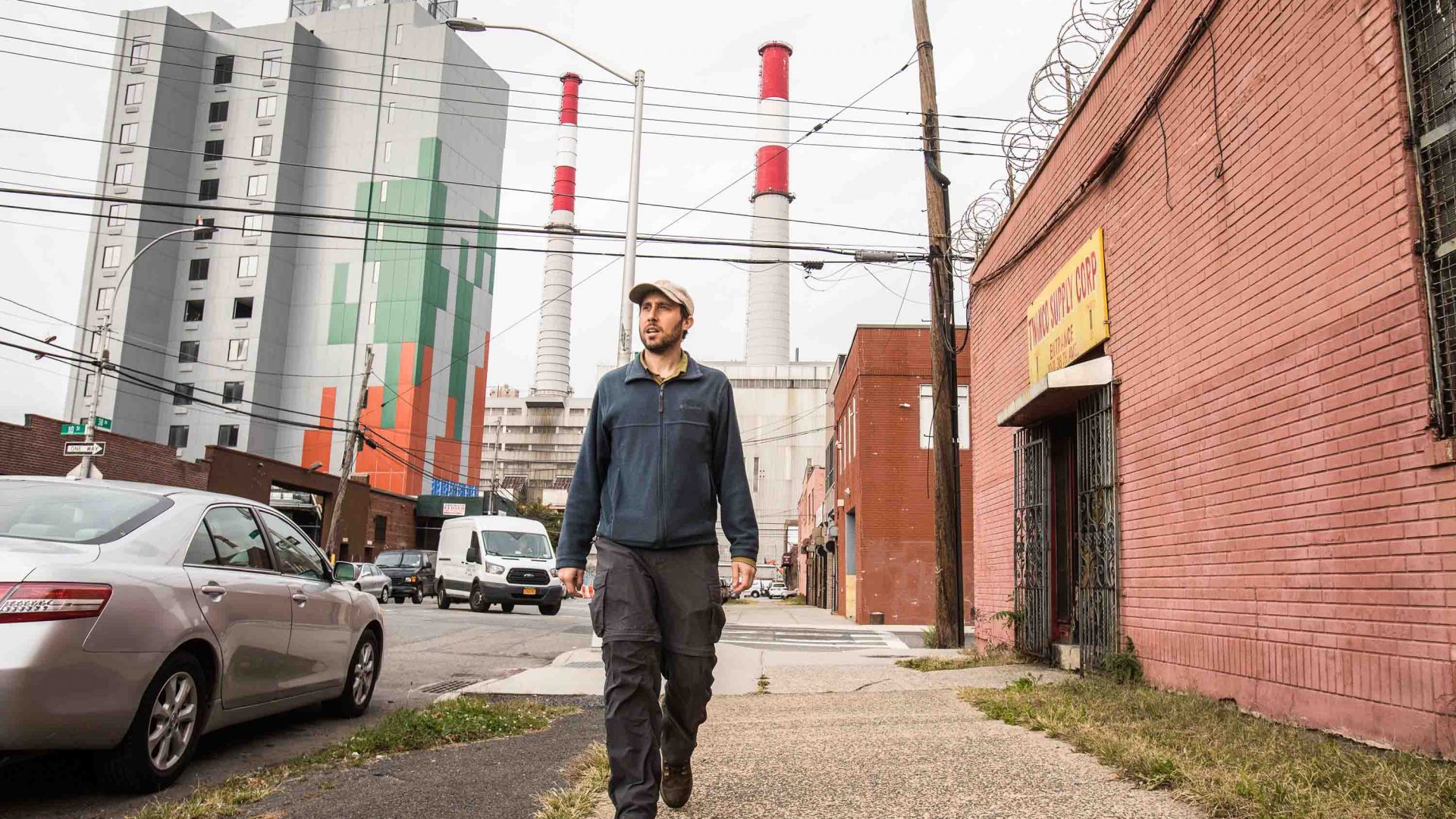 Matt Green walks in Long Island City, Queens.