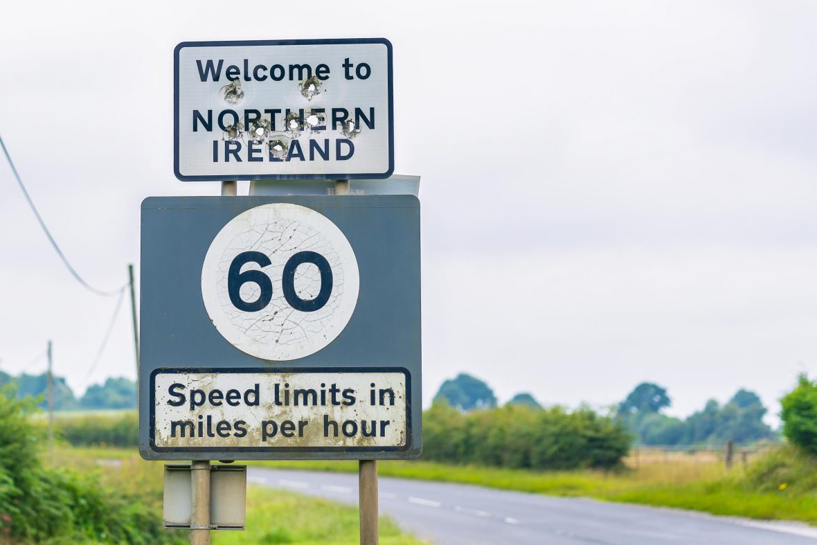 While armed border patrol used to occupy the border between Northern Ireland and the Republic of Ireland, it's now a much simpler crossing.