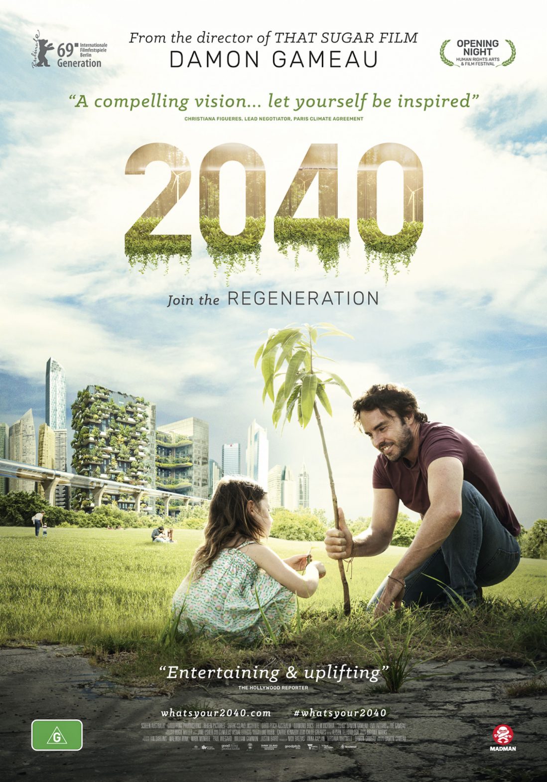 Film poster for '2040' released in April 2019.