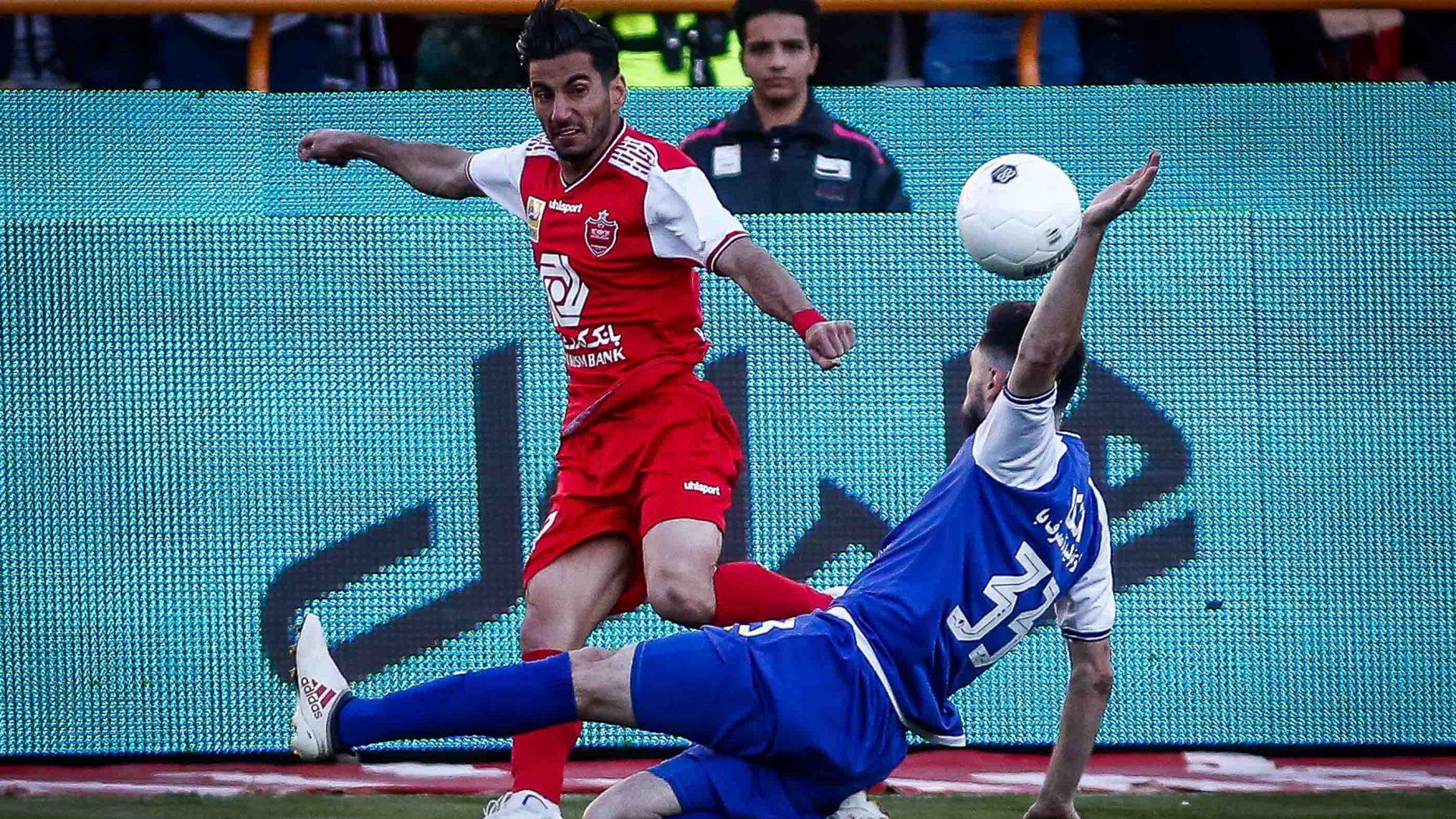 Esteghlal competes against Persepolis at the Tehran Derby.