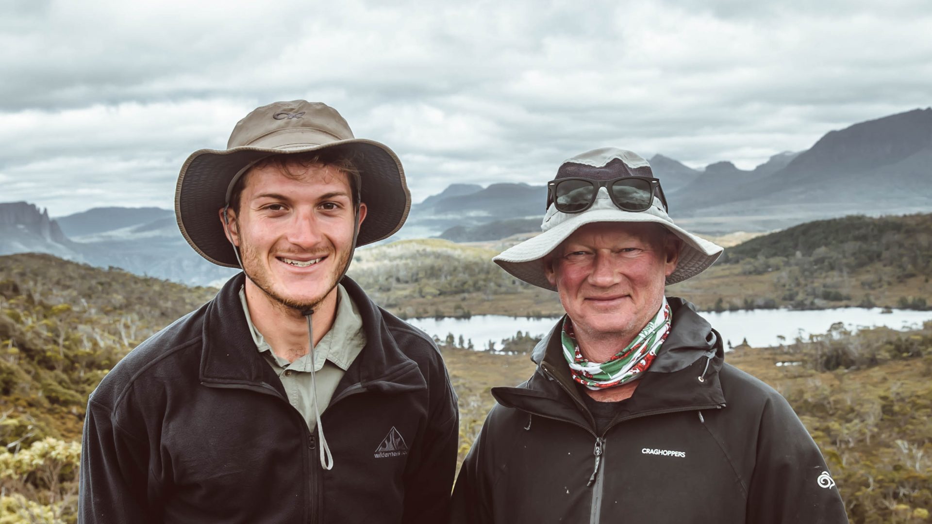 Portrait of the two guides smiling.