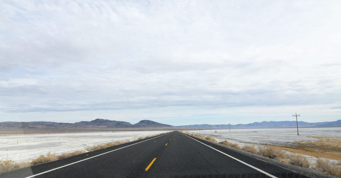 A long desolate road.