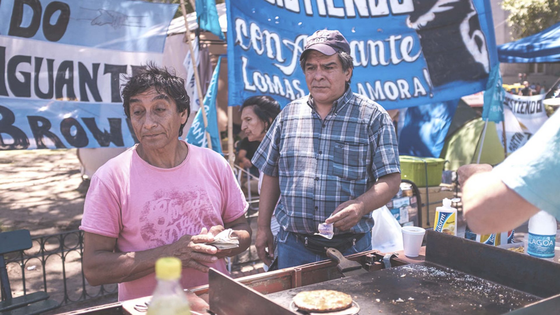 Street vendors in Patagonia.