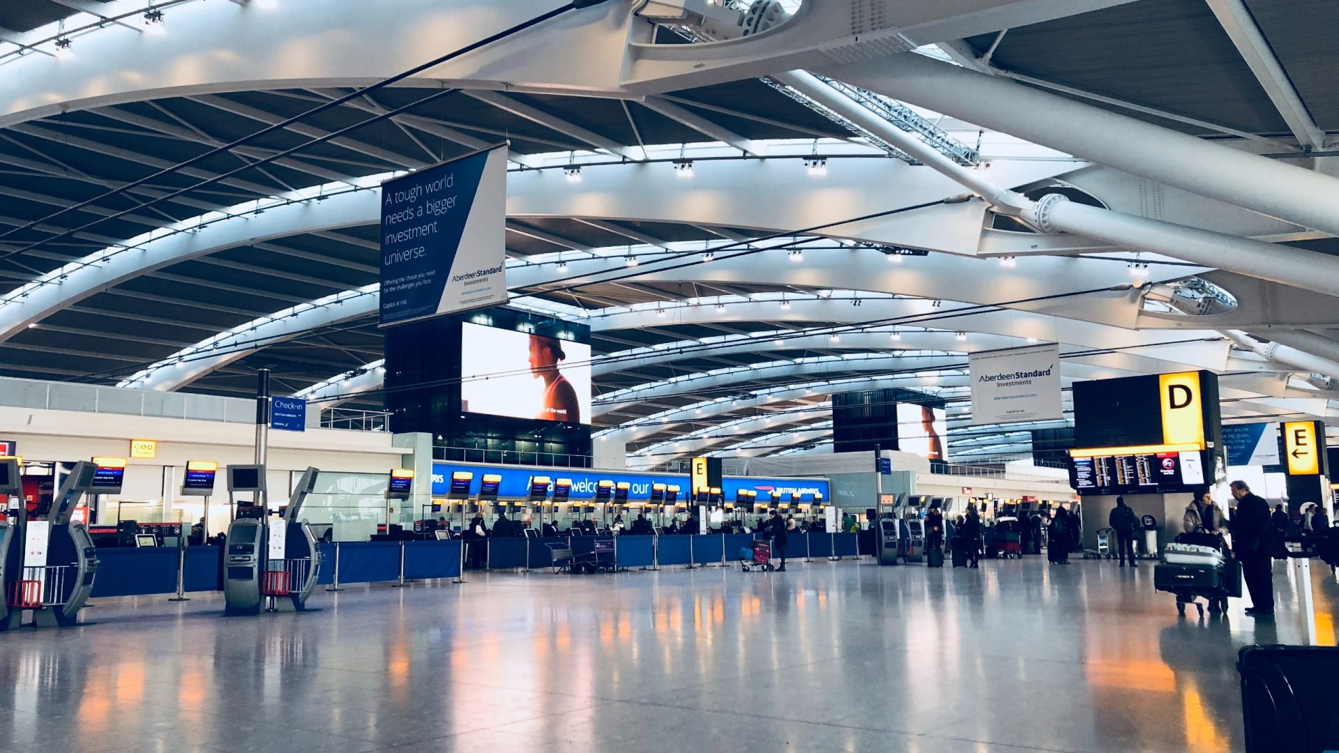 A terminal at Heathrow Airport