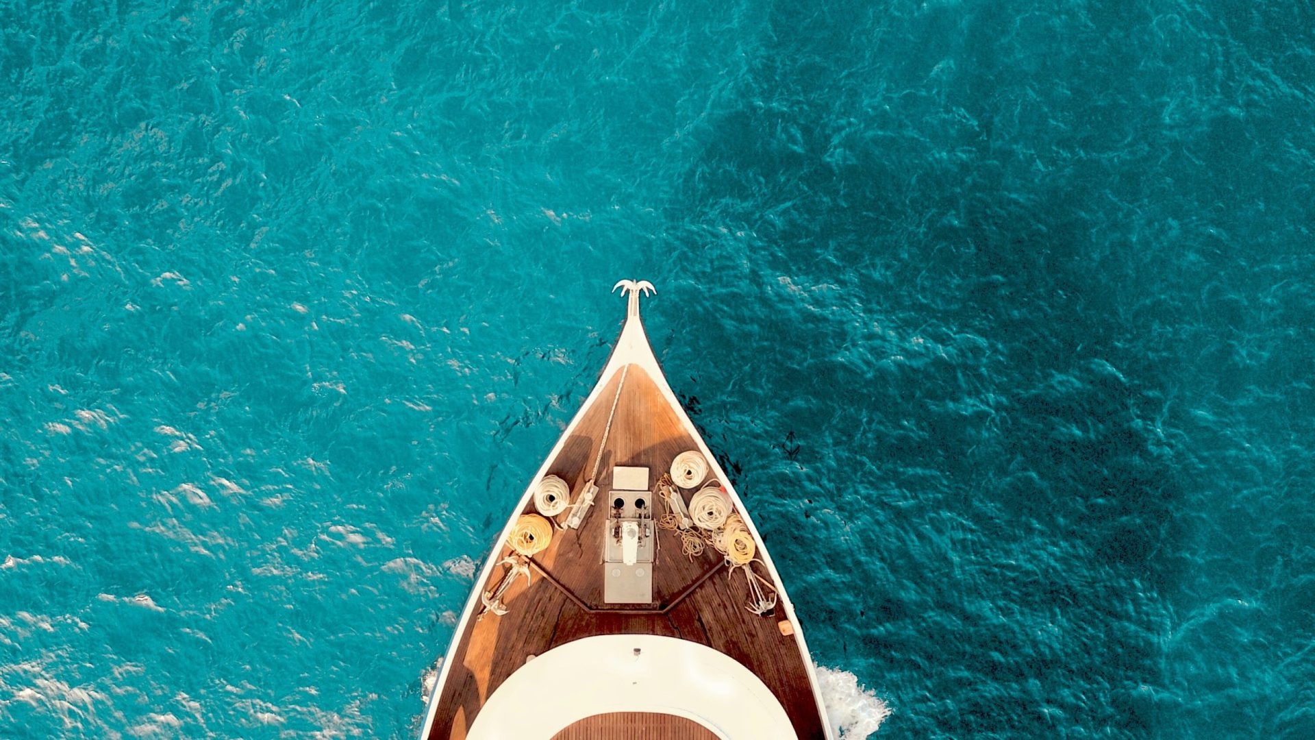 private yacht sailing over blue water