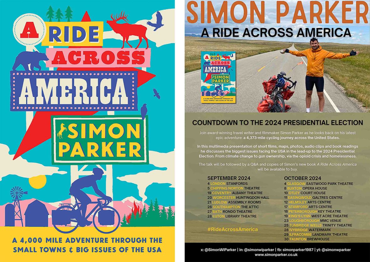 The cover of the book 'Ride across America'.