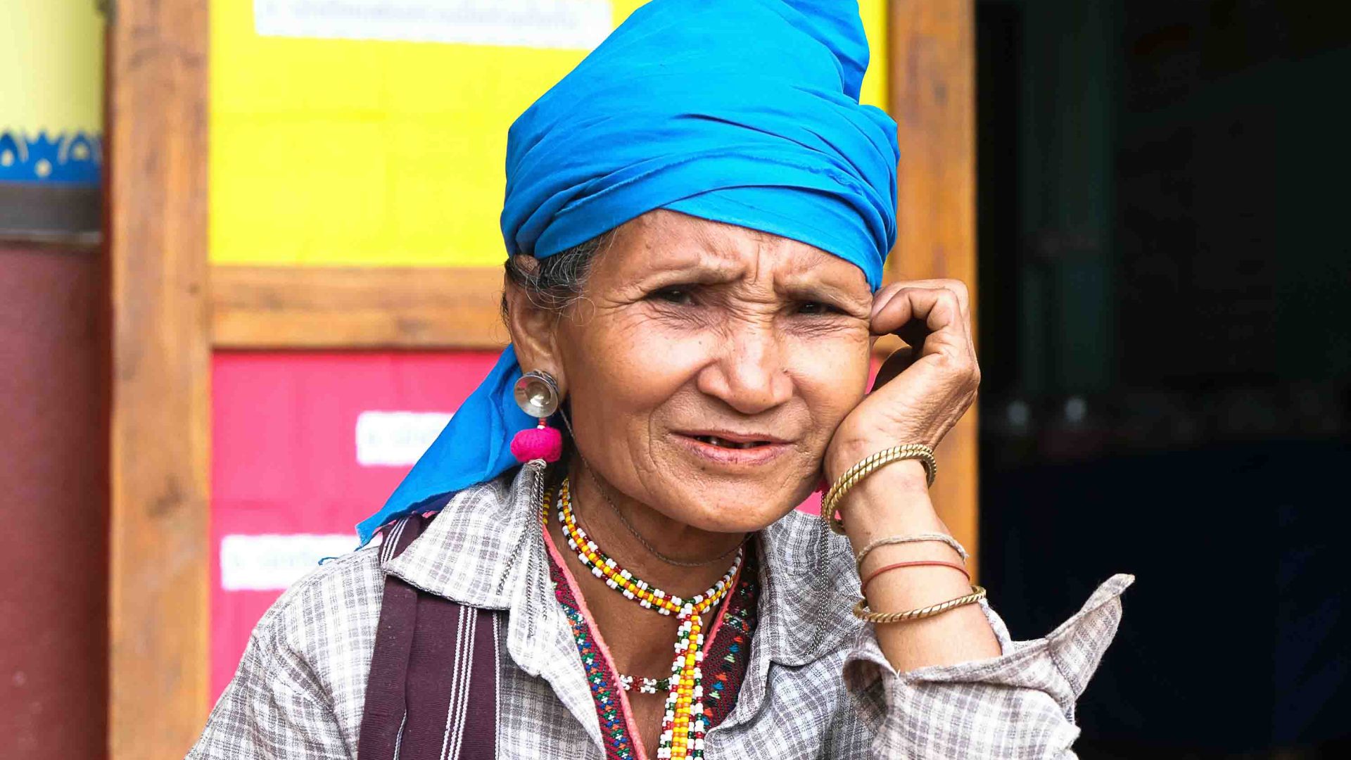 An Indigenous woman in Thailand.