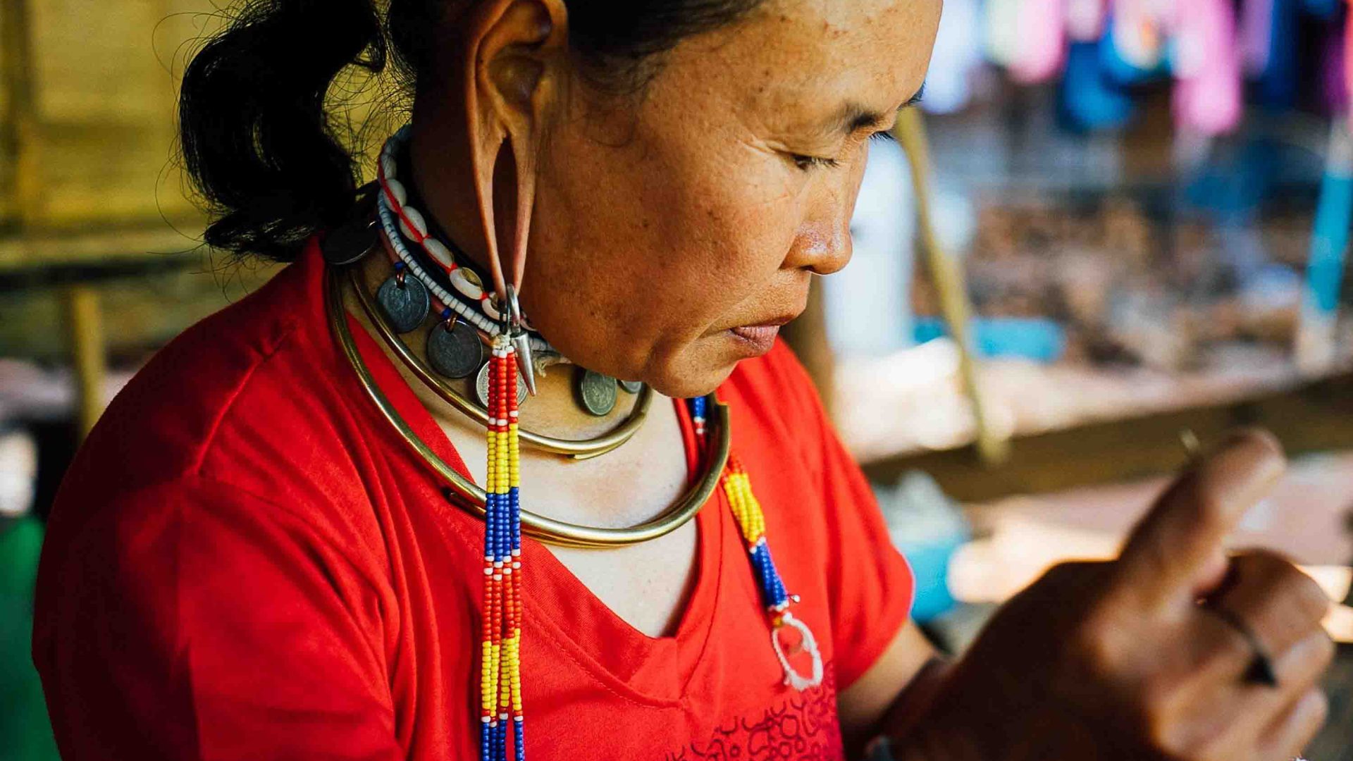 An Indigenous woman in Thailand.