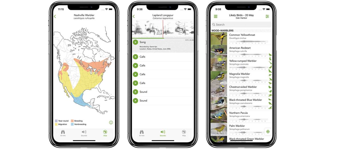 The Merlin bird ID app.