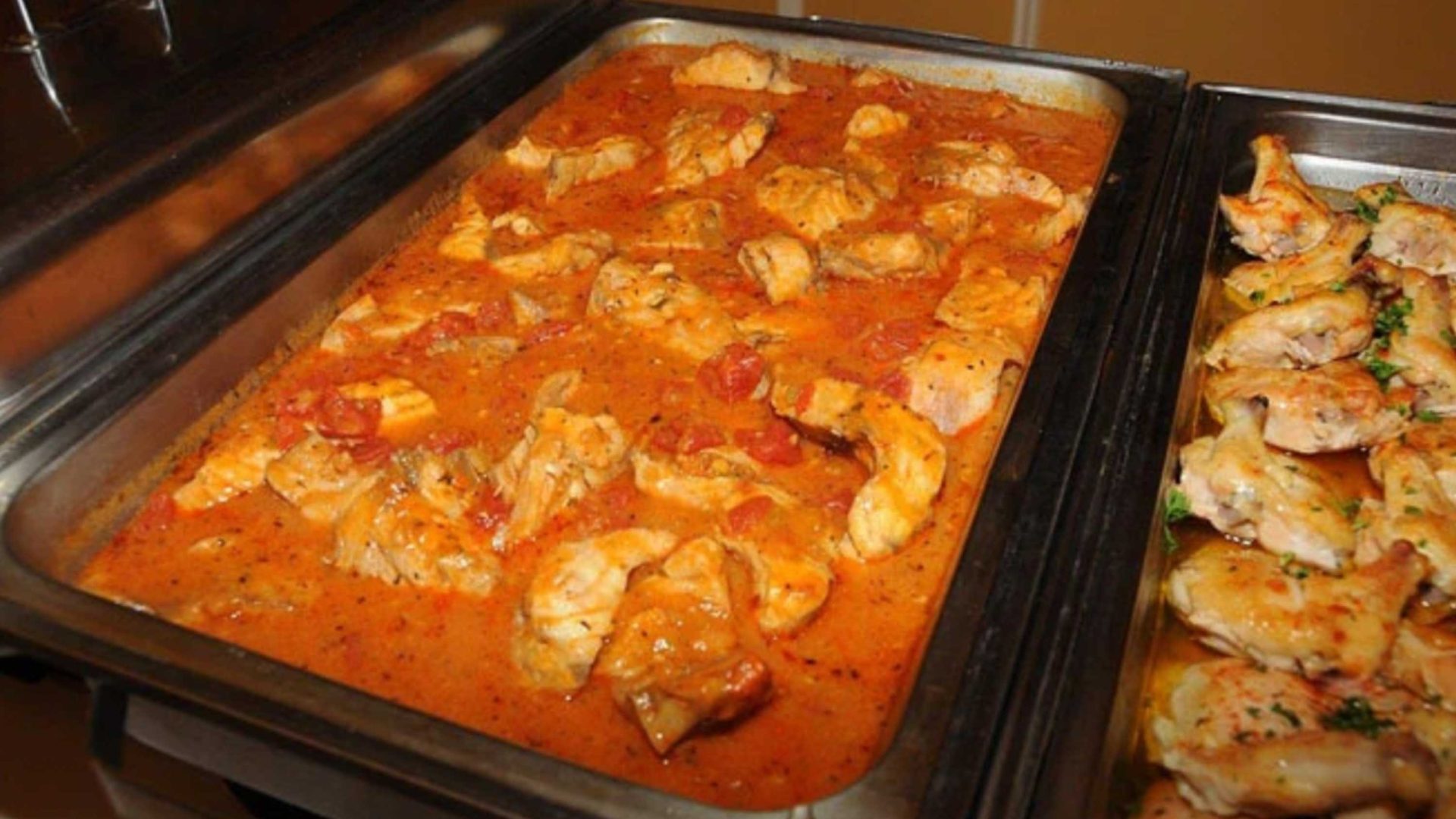 A tray of a hot dish.