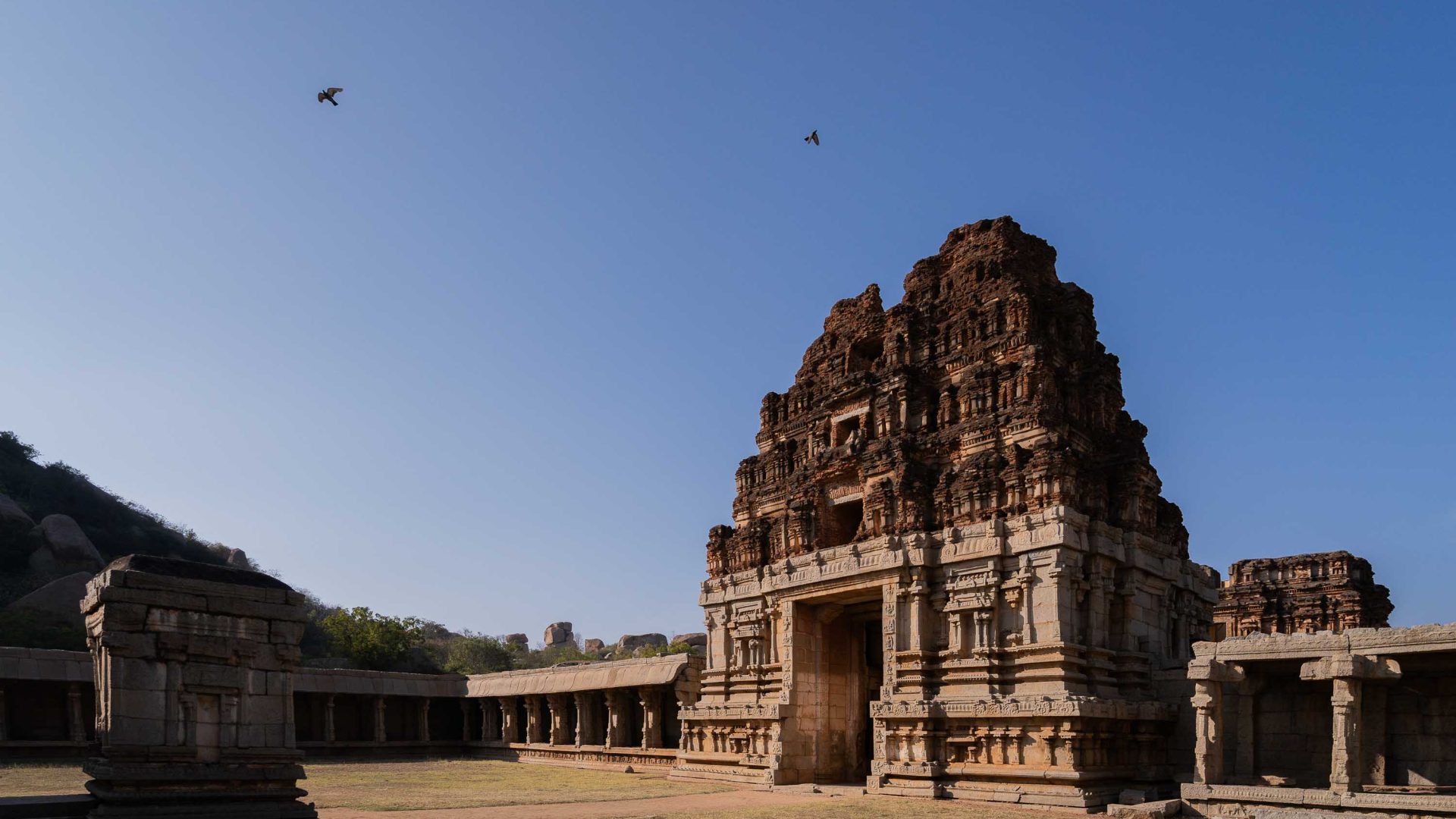 The ruins of an old temple.