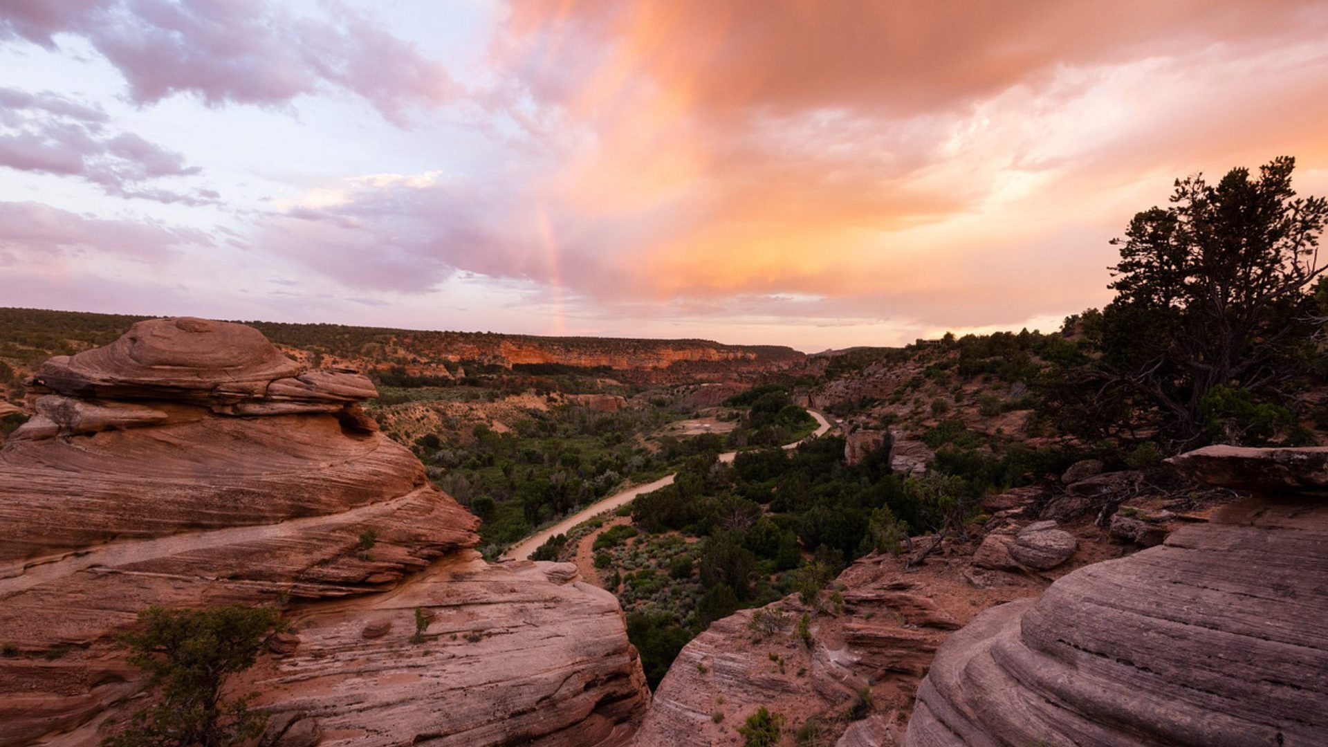 View over a canyon landscape