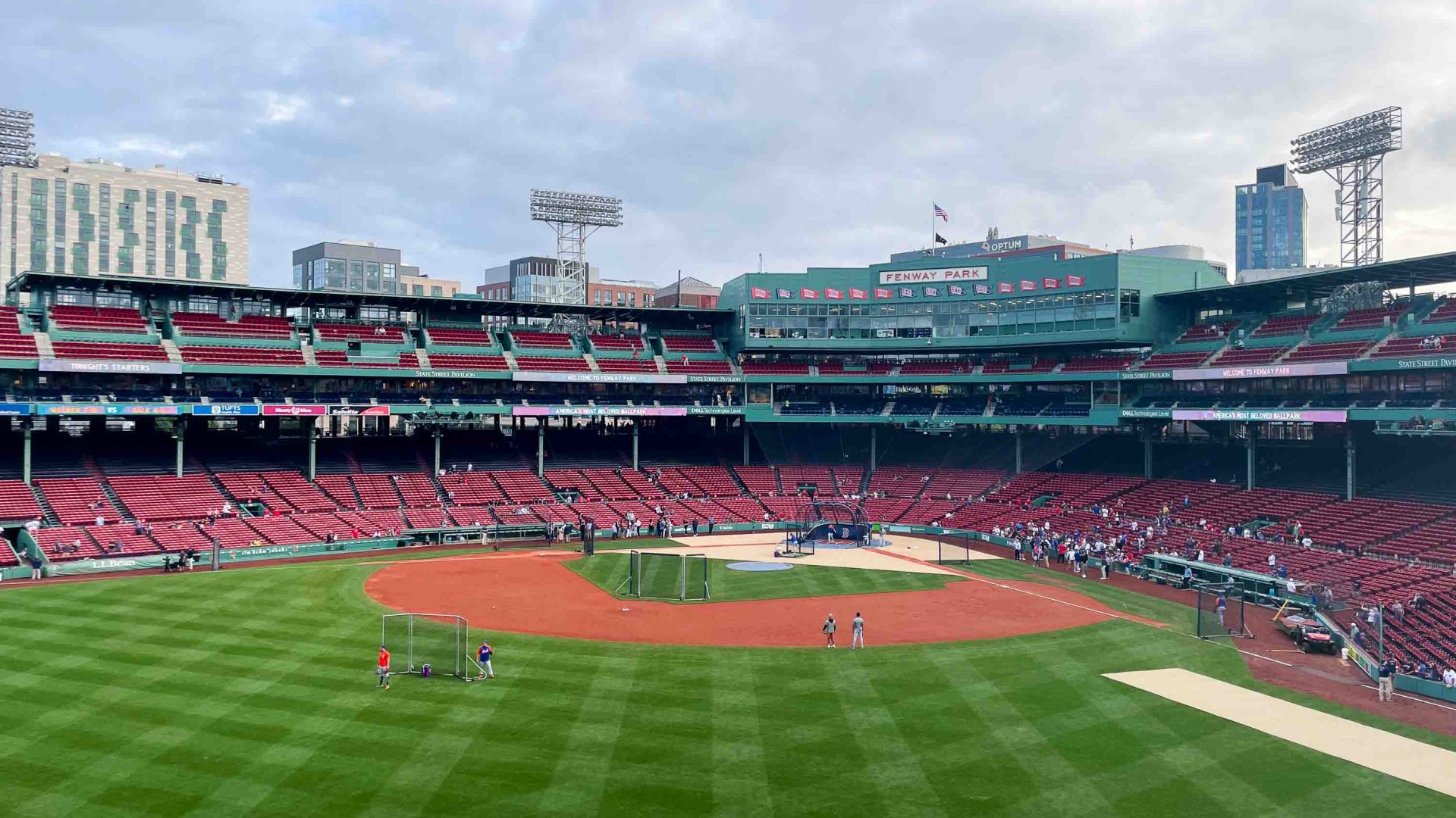 A baseball field.