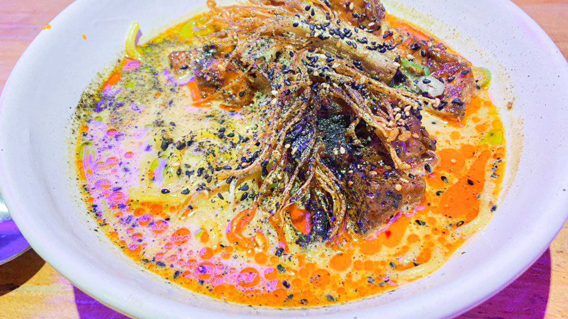 A bowel of ramen.