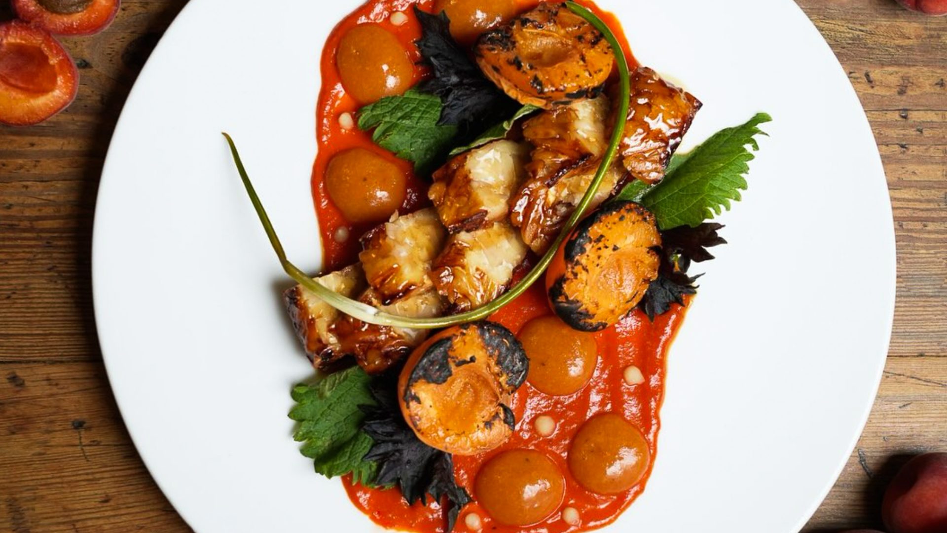 A plate of tempeh and other vegetables.