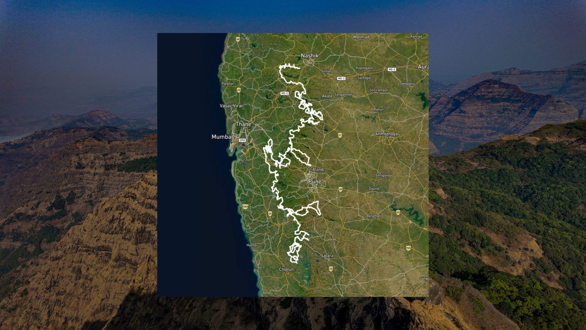 Hiking map.