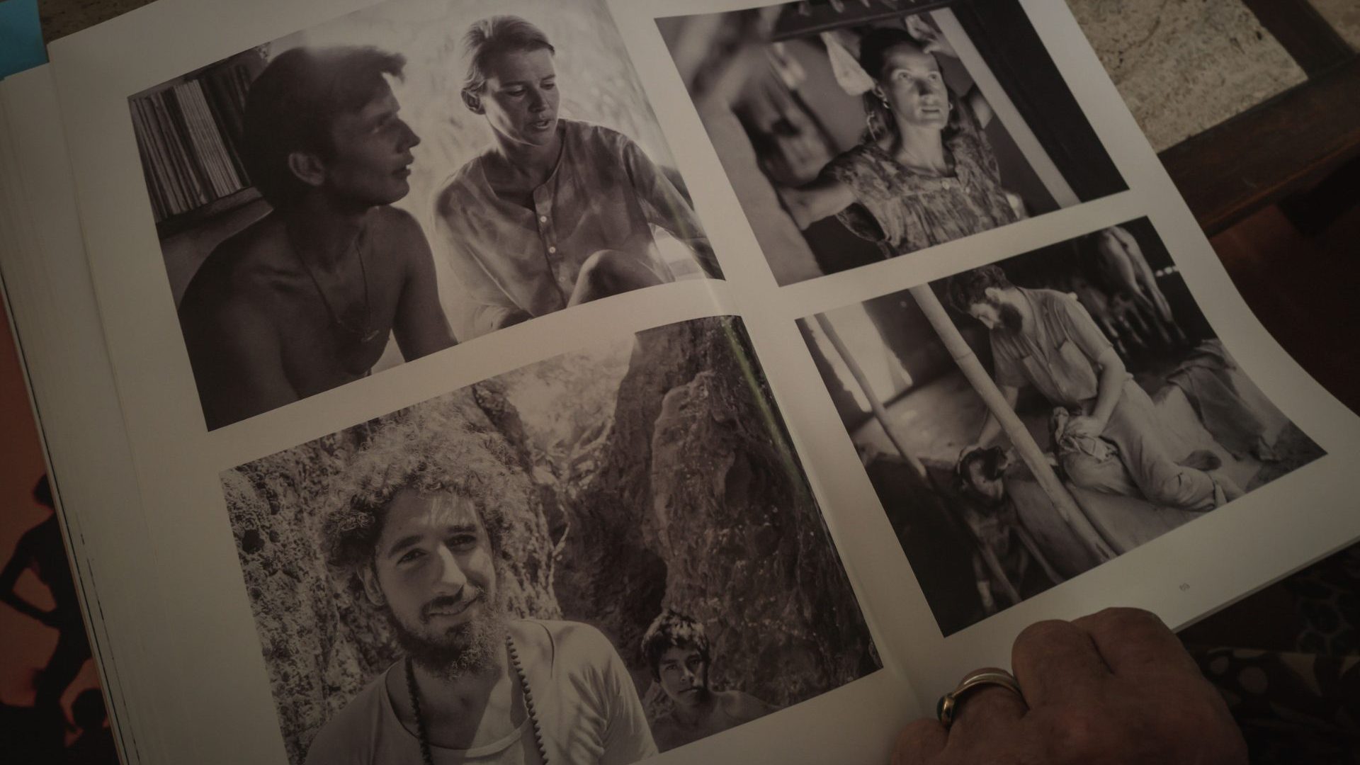 Photography book of black and white images