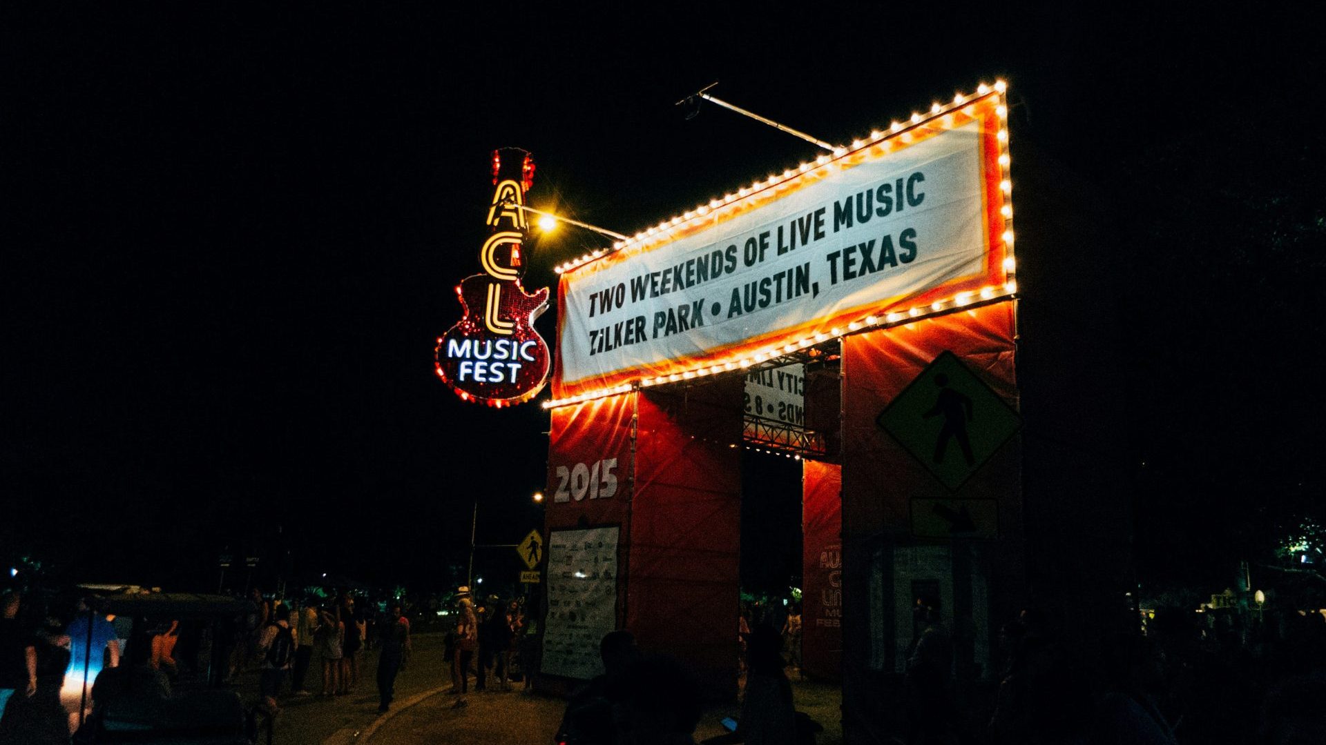 Building with 'ACL Music Fest' sign