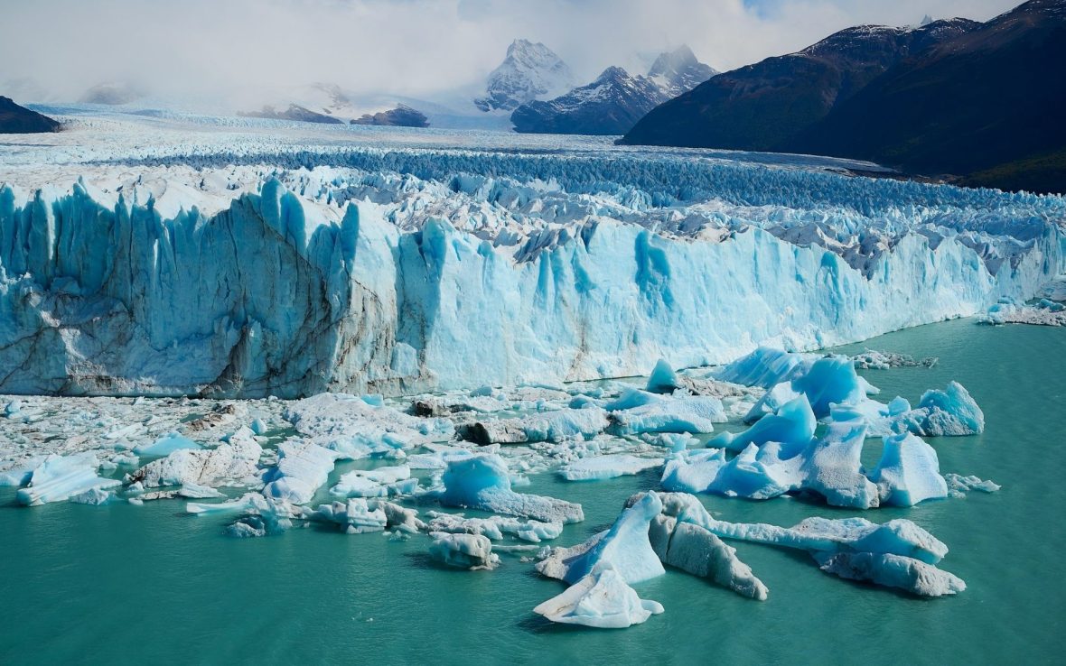 Close-up of a glacier